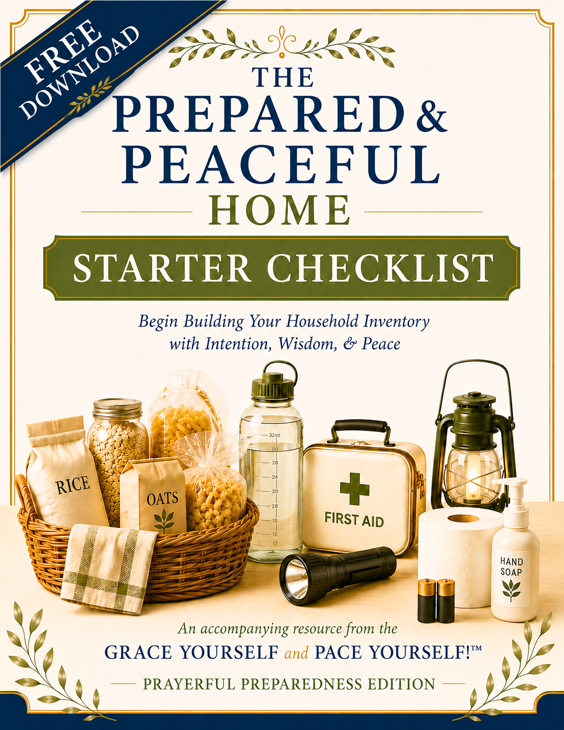 Prepared & Peaceful Home Checklist — English